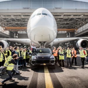 Porsche Cayenne Tows Air France Airbus A World Record