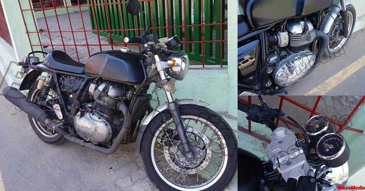 Royal Enfield Continental GT With cc Twin Cylinder Engine Clearest Images Yet Feature Image