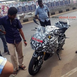 TVS Apache RR S spied again