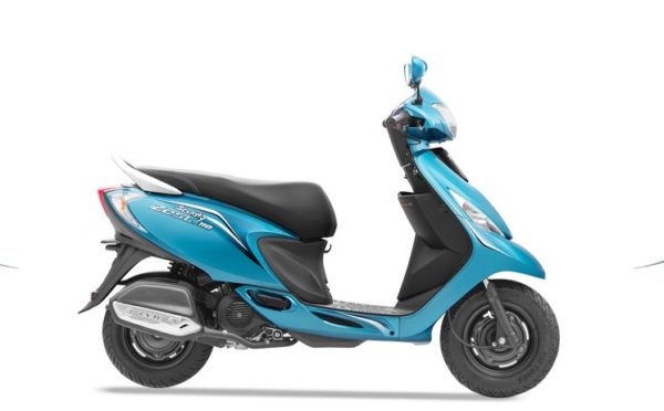 TVS Scooty Zest 110 side profile