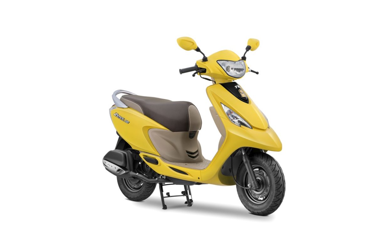 TVS Scooty Zest  Matte yellow