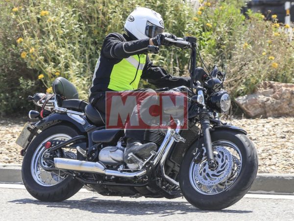 Triumph Bobber Chopper Spied