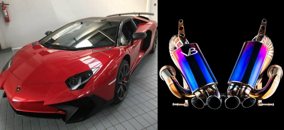 Økonomisk nødvendighed tilbage India's Only Lamborghini Aventador SV Roadster Gets Super Rare (1 Of 30)  Exhaust System | Motoroids