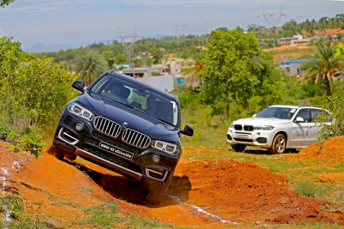 BMW xDrive Experience Bengaluru side incline
