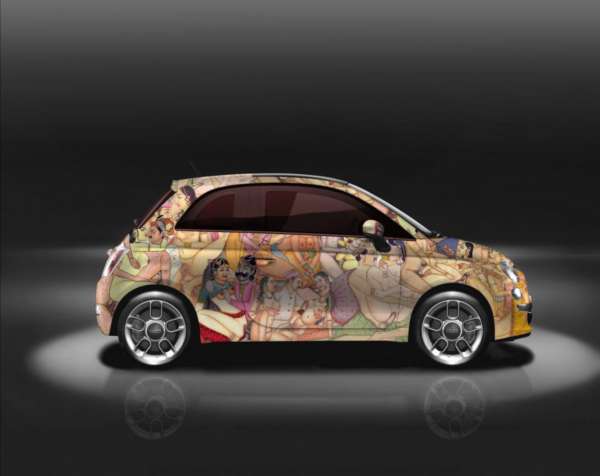 Fiat 500 kamaSutra uncensored side profile