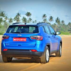 Made in India Jeep Compass Review Still Shots on the beach