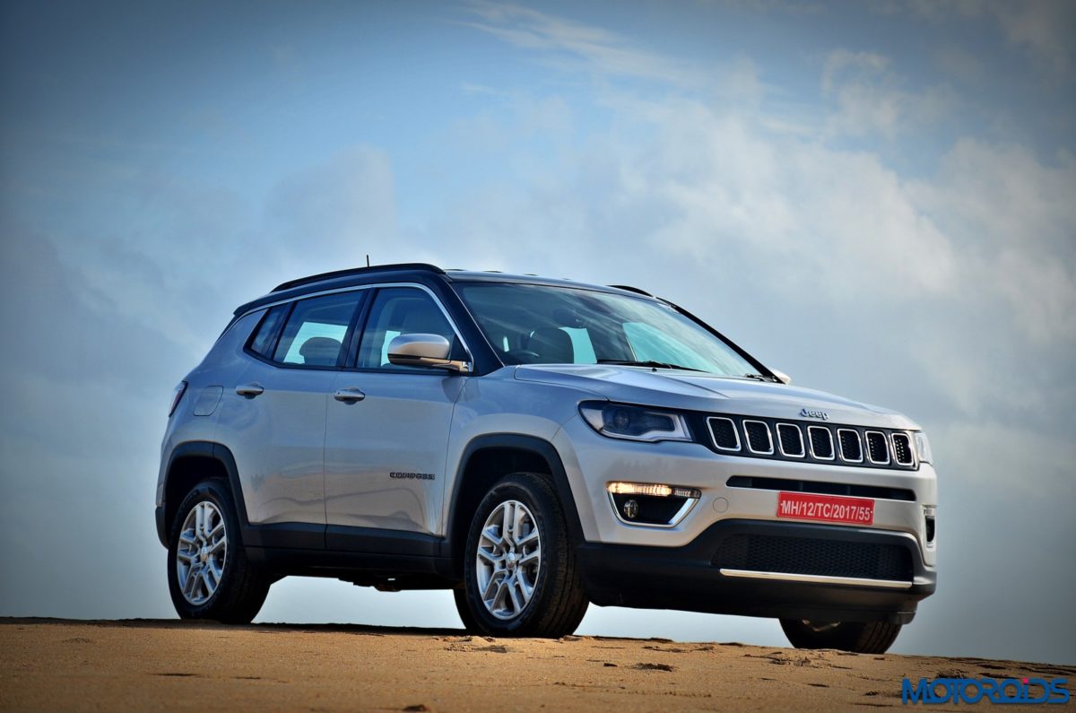 MadeinIndiaJeepCompassReviewStillShotsonthebeach()