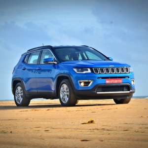 Made in India Jeep Compass Review Still Shots on the beach