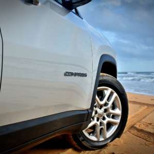 Made in India Jeep Compass Review Still Shots on the beach