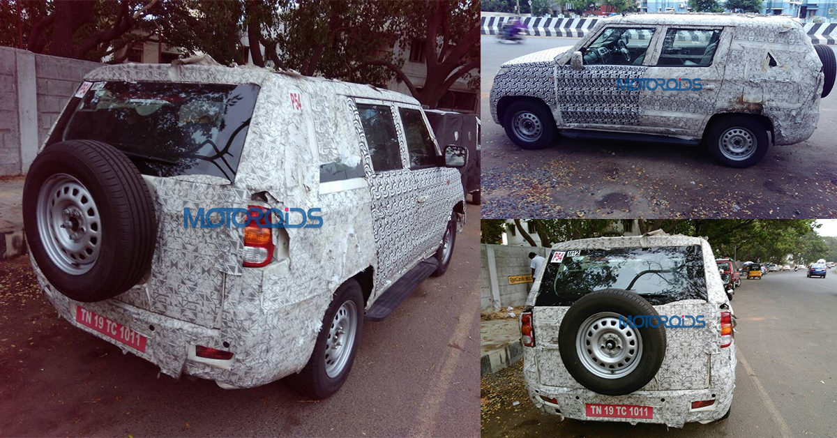 Mahindra TUV Spied Exclusive Feature Image