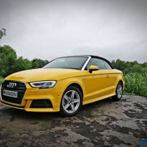 New  Audi A Cabriolet facelift side profile