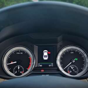 New  Skoda Octavia Review instrument cluster