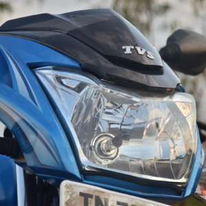 TVS Victor Long Term Review headlamp side profile