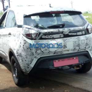 Tata Nexon Spied testing rear profile