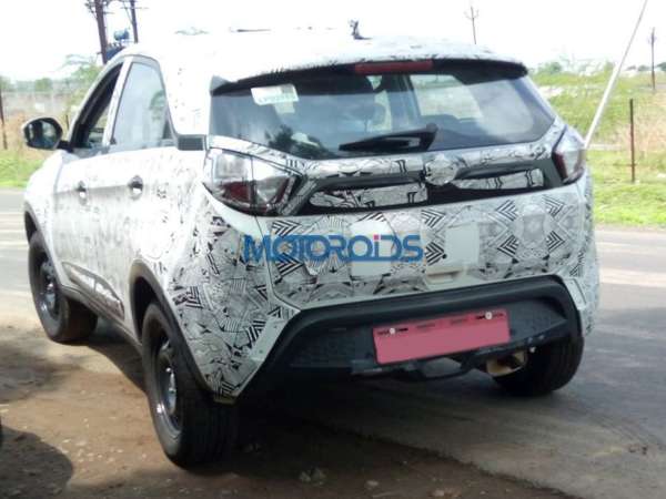 Tata Nexon Spied testing rear profile