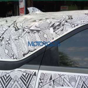 Tata Nexon Spied testing shark fin antenna