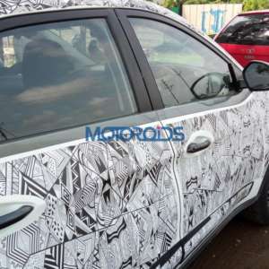 Tata Nexon Spied testing side profile