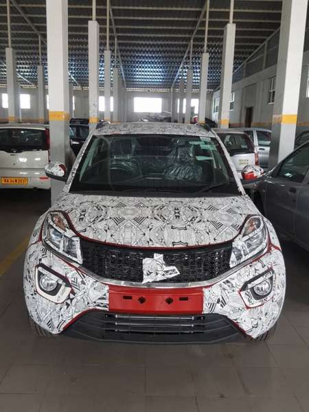 Tata Nexon spied testing front profile