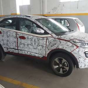 Tata Nexon spied testing side profile