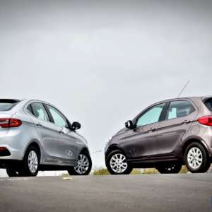 Tata Tigor Vs Tiago rear  quarter