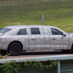 US President Donald Trump New Cadillac Limousine