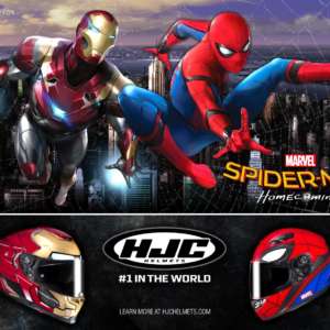 HJC Helmets Spider Man And Iron Man Graphics