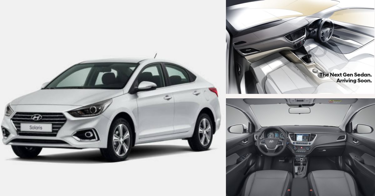 Hyundai Verna interior teased collage