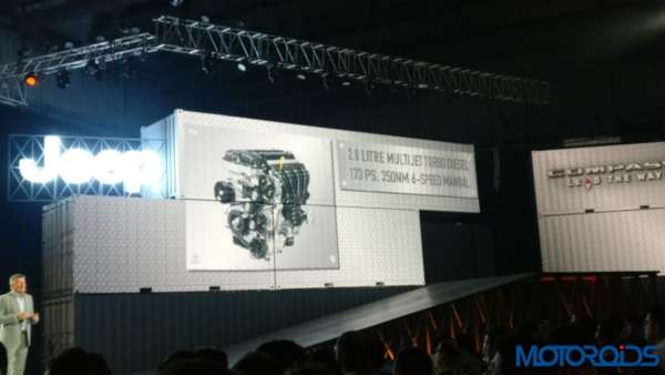 Jeep Compass India launch diesel engine