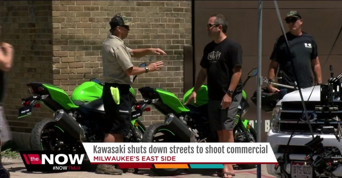 Kawasaki  Commercial Shoot Spied