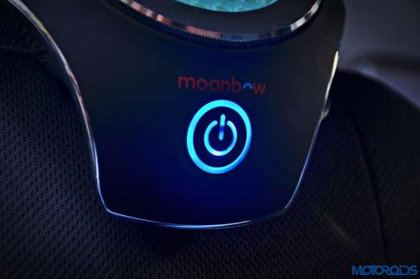 Moonbow Car Air Purifier blue light