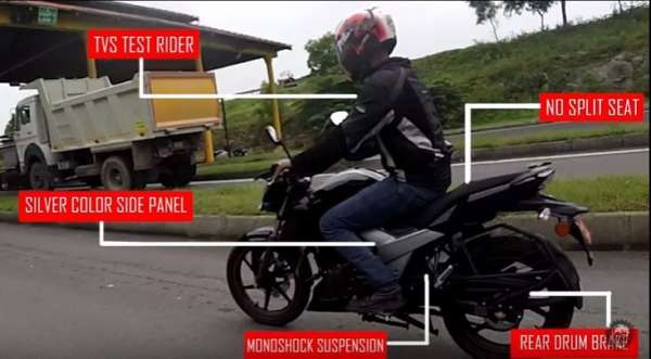 TVS Apache RTR Spied