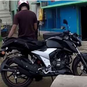 TVS Apache RTR Spied