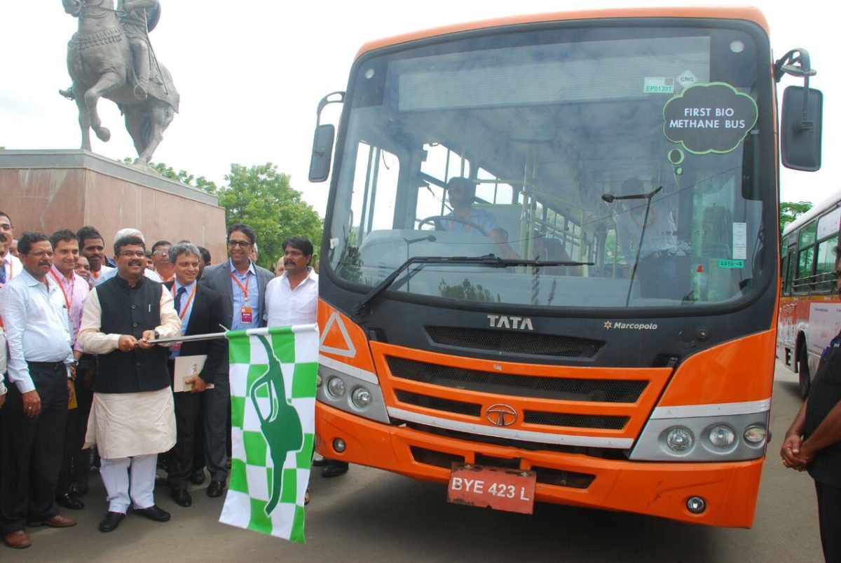 TataMotorsDevelopsCountry’sFirstBio MethaneBus