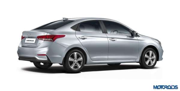 2017 Hyundai Verna facelift rear profile