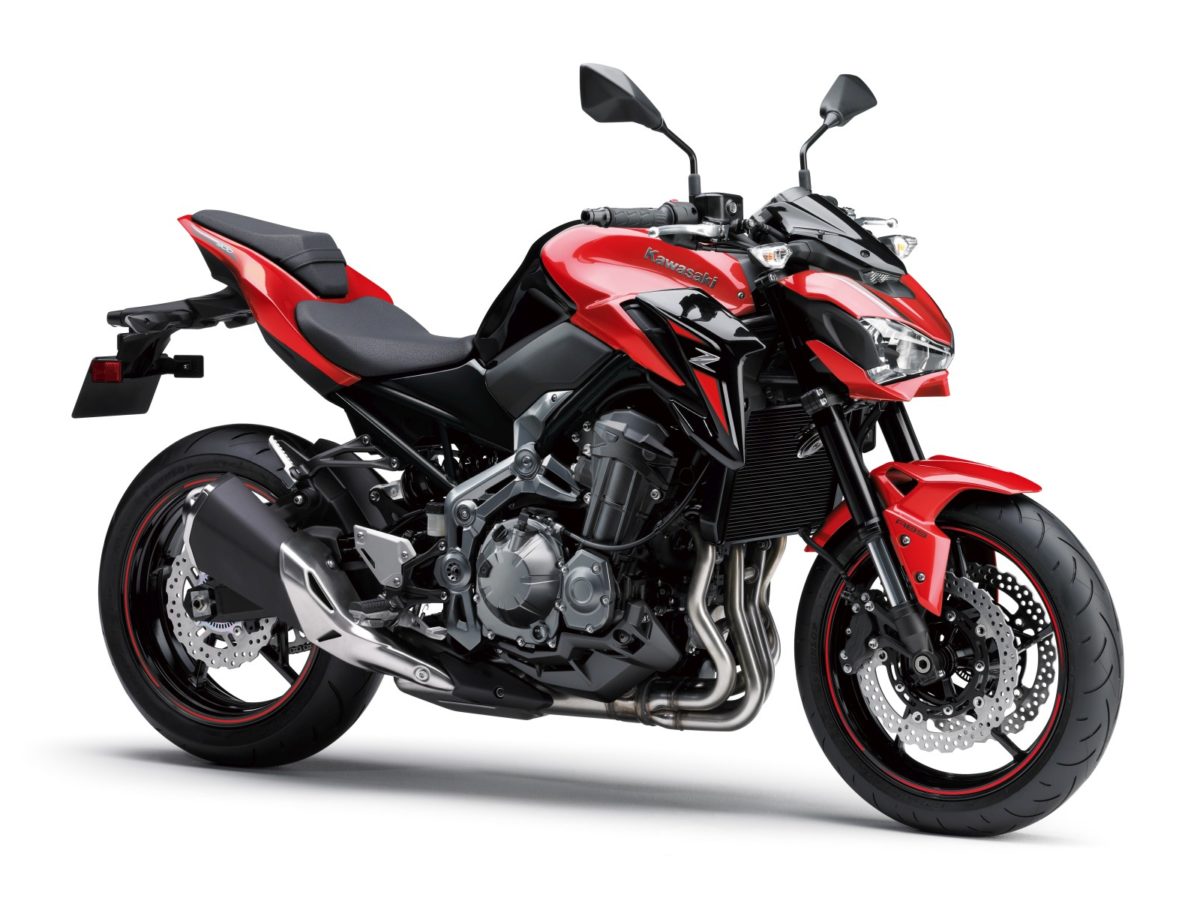 Kawasaki Z candy persimmon red with metallic spark black