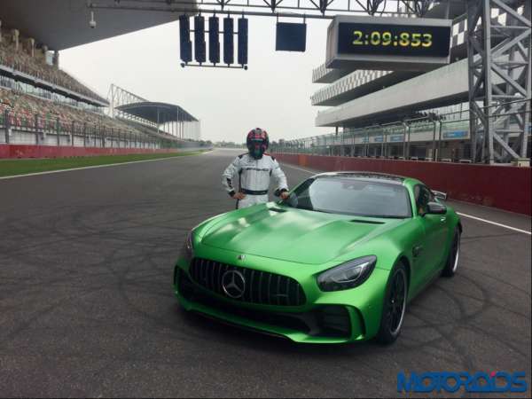 AMG Driver Christian Hohenadel with the record breaking AMG GT R