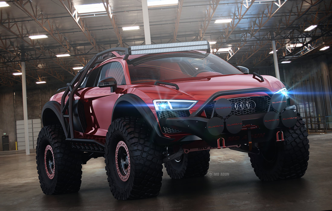 Audi R8 Supercar Transformed Into a Monstrous Off Roader 