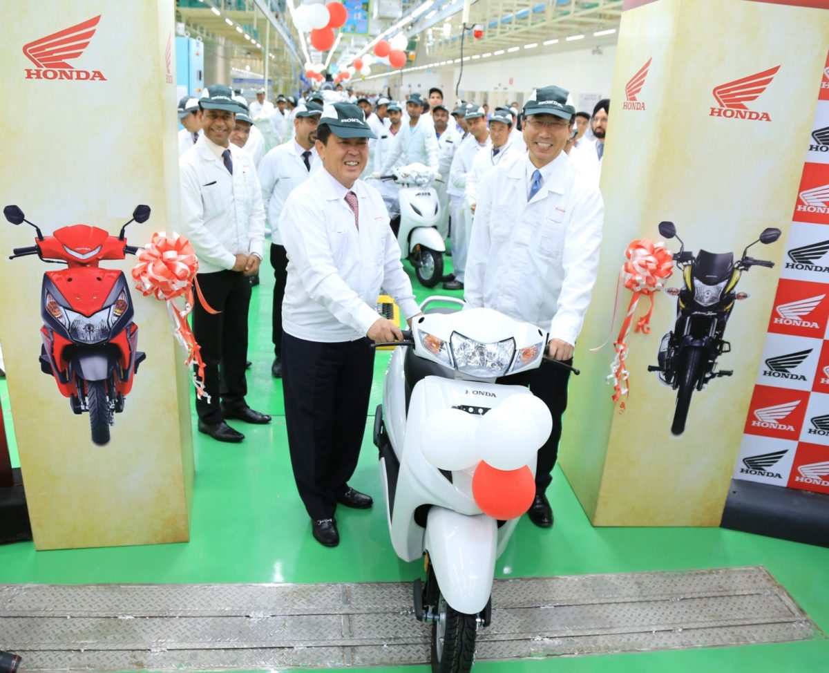 HondaWheelers India Inaugurates th Assembly Line