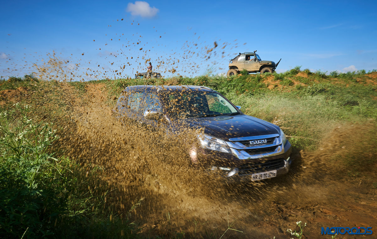 Isuzu MU X Off roading