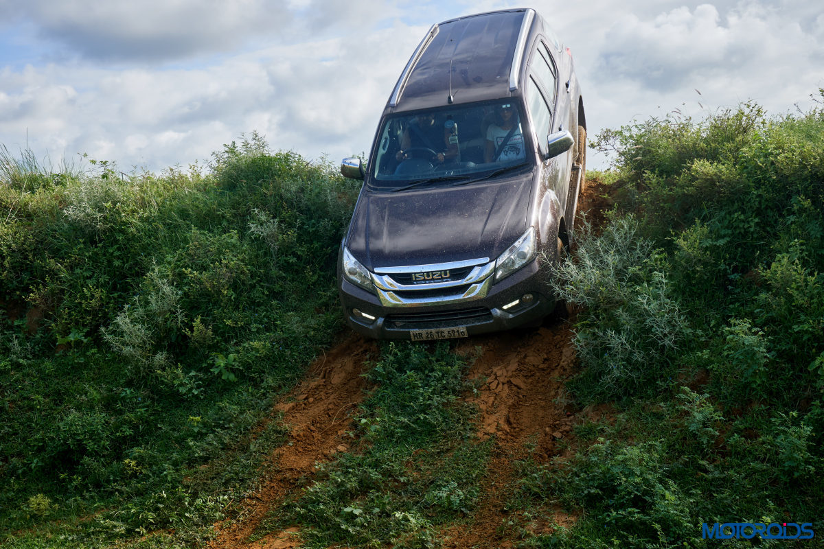 Isuzu MU X Off roading