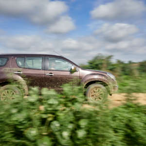 Isuzu MU X Off roading