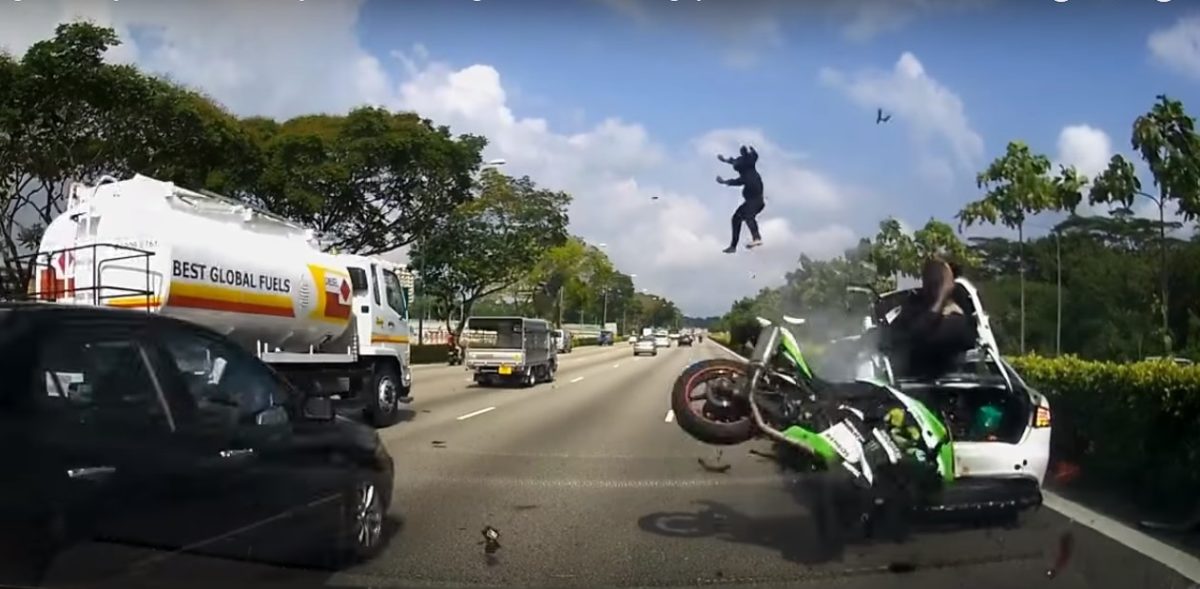 Kawasaki Ninja Crash