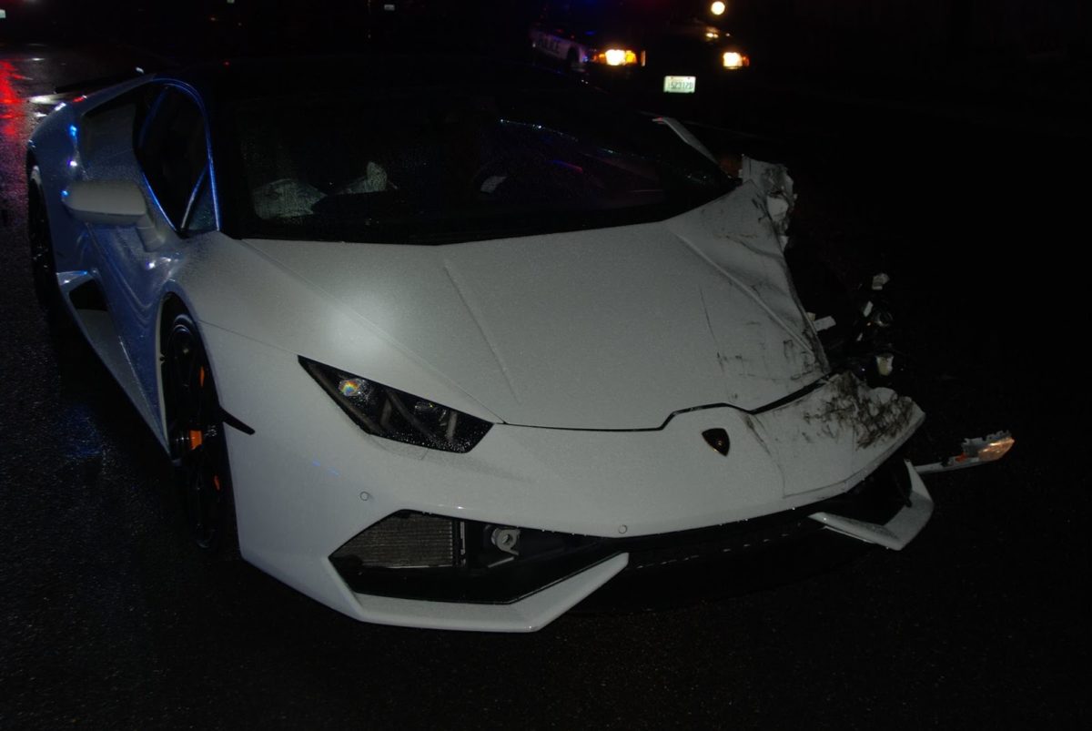 Lamborghini Huracan Crash US