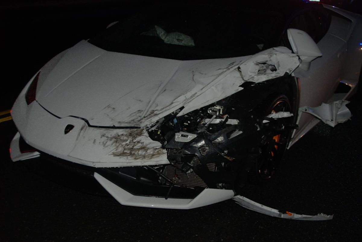 Lamborghini Huracan Crash US