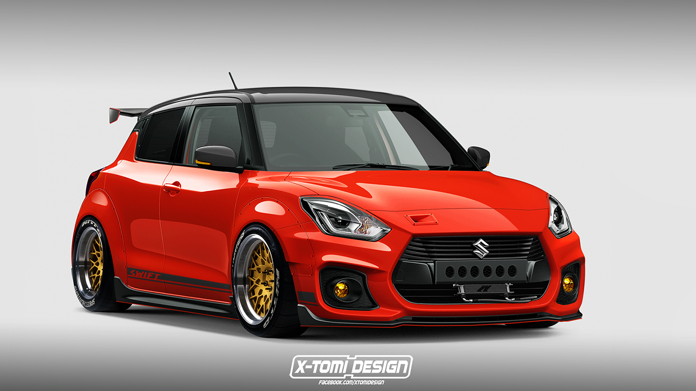 Slammed Down Suzuki Swift Sport Render Is A Low Riders 