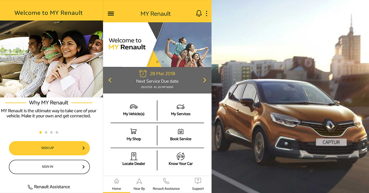 MYRenaultApp ScreenShots Android FeatureImage