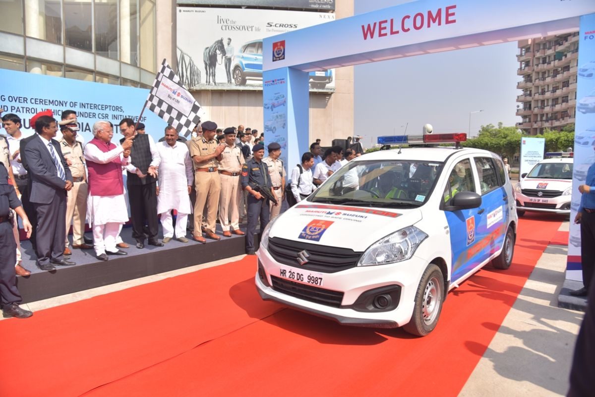 Maruti Suzuki Presents  Vehicles To Haryana Police