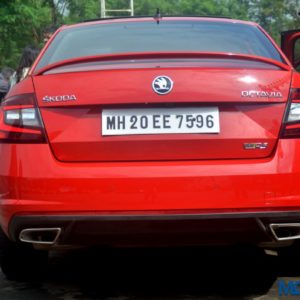 Skoda Octavia RS  India exhaust