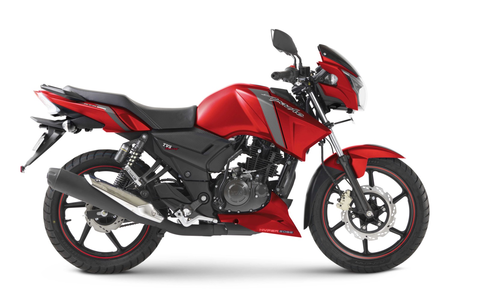 Tvs Apache Rtr 160 And Rtr 180 Now Available In New Syrah Matte