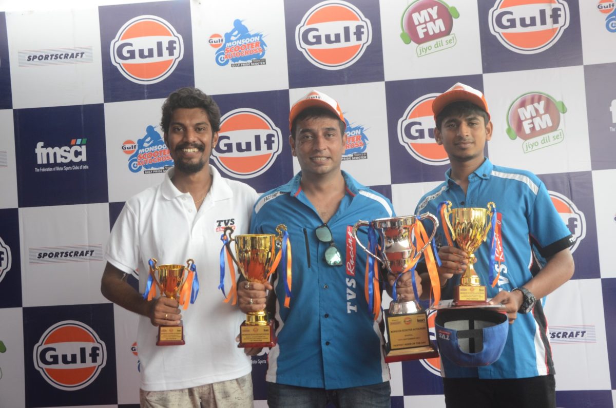 TVS Racing Gulf Monsoon Bhopal Scooter Autocross
